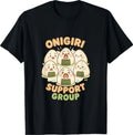 Cute Onigiri Support Group Circle Kawaii Sushi Snack Art T-Shirt