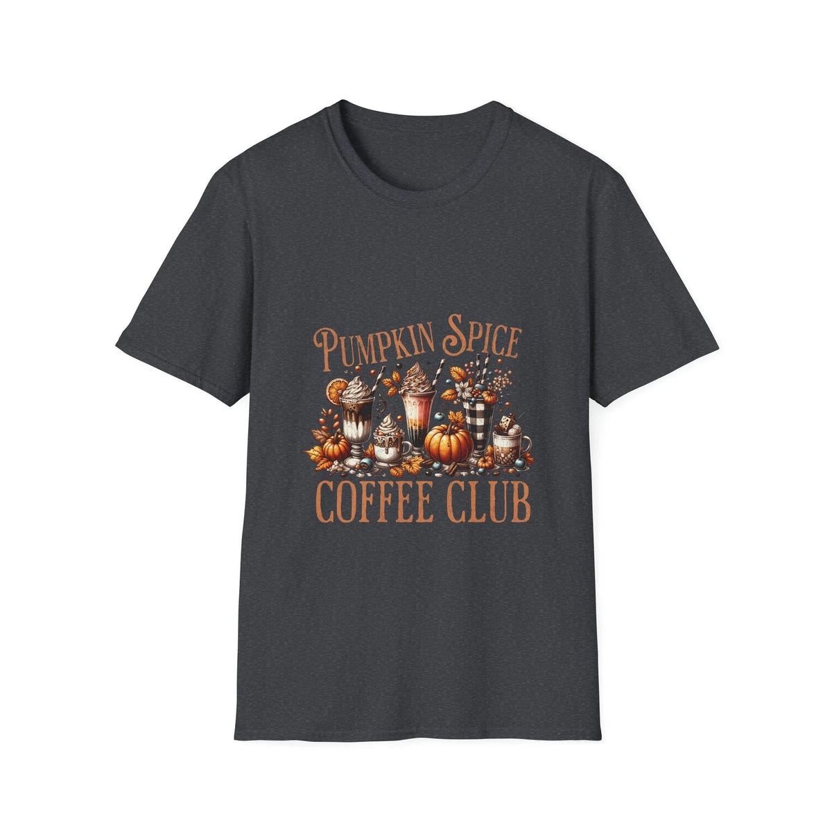Pumpkin Spice Coffee Club Fall Pumpkins Unisex Softstyle T-Shirt