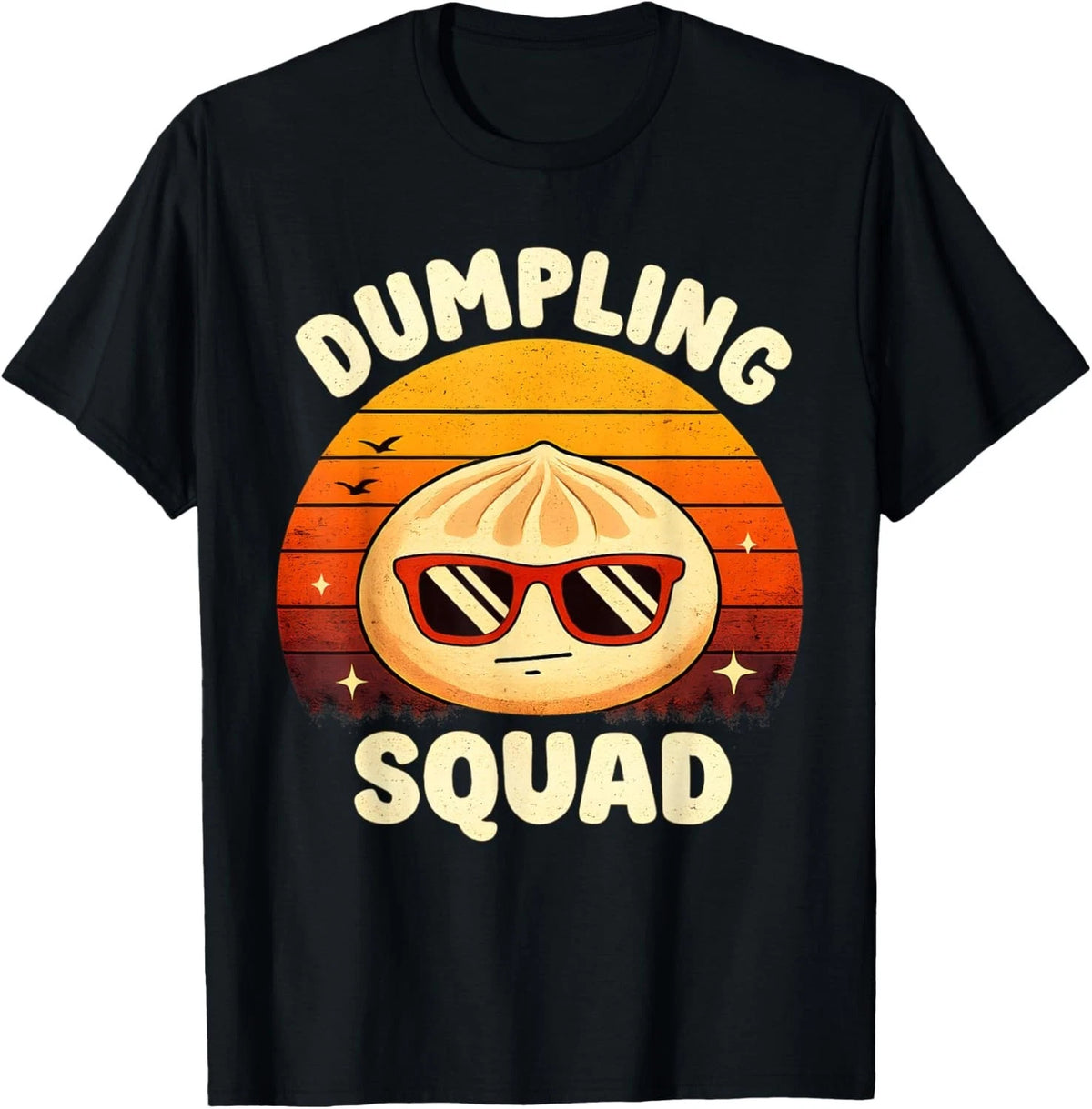 Vintage Dumpling Squad Funny Asian Food Lover Retro Dumpling T-Shirt