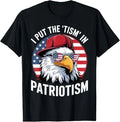 I Put The Tism in Patriotism Athletic Eagle T-Shirt