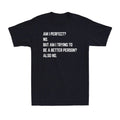 Am I Perfect No Funny Sarcastic Self Improvement Joke Novelty Men's T-Shirt