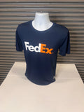 Vintage FedEx Quick Dry Short Sleeve Blue SS T-Shirt