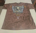 Liquid Blue Lynyard Skynyaed Simple Man Tie-Dye Shirt Brown Mens Sizes 2X