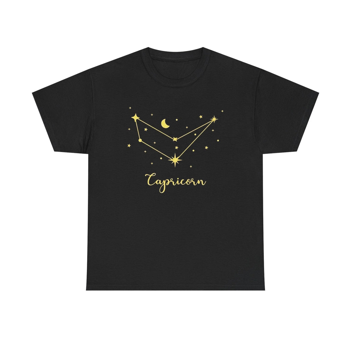 Capricorn Zodiac Constellation Unisex Heavy Cotton Tee