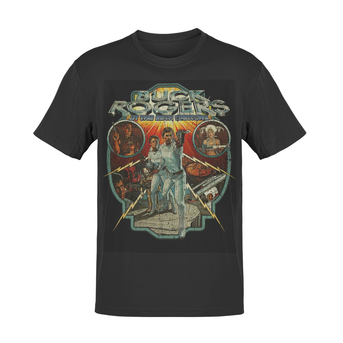 Buck Rogers Fan Art Horror Film Movie Funny Parody T Shirt Retro 90S Horror
