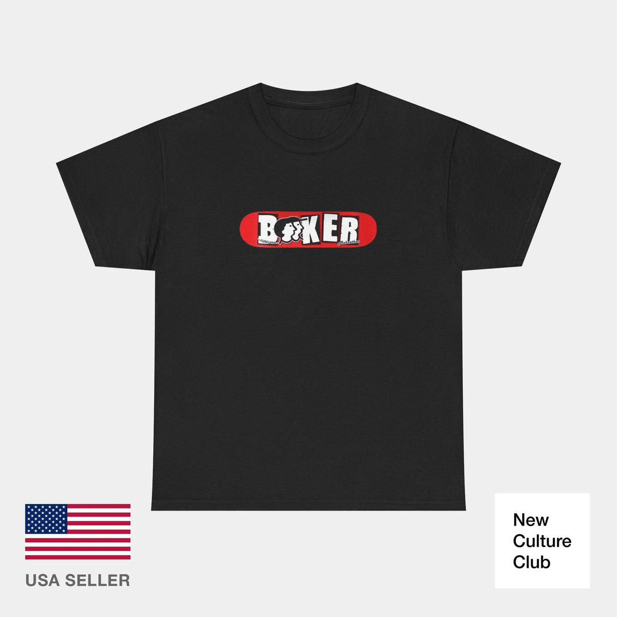 Mehrathon x Baker Deck Skateboard 2000s Skate Vintage Classic T Shirt Print