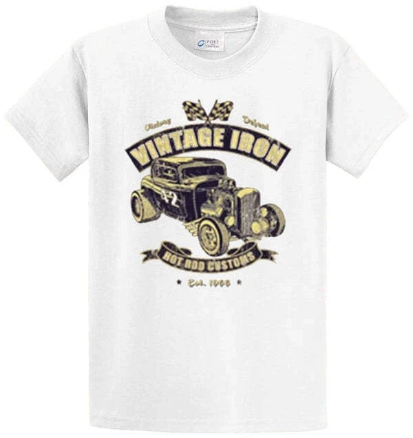 VINTAGE IRON Graphic Printed Tee Shirt Men's Regular and Big & Tall Size