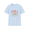 Kawaii Pink Donut Kid T-Shirt | Cute Chaos Humor Pastel Character Tee