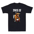 This Is Bullshit Funny Bull Sit On Toilet Graphic Sarcastic Quote T-Shirt
