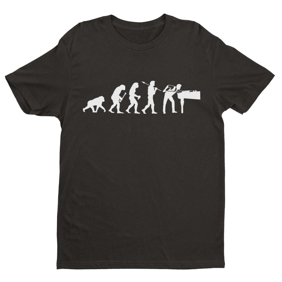 EVOLUTION OF SNOOKER T Shirt Gift Idea Pool Darwin Ape To Man Evo Design Funny