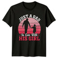 Just A Dad In Love With His Girl Silhouette Graphic T-Shirt