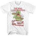 The Real Ghostbusters Cartoon Slimer Eating Pizza Men's T Shirt