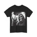 Funny Sasquatch Bigfoot Rock On Selfie With UFO Alien T-Shirt