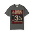 Social Battary | Introvert Warning Shirt | Funny Introvert Quote T-shirt