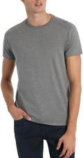Kenneth Cole New York Men's Short Sleeve Dress T-Shirt, Gray, S