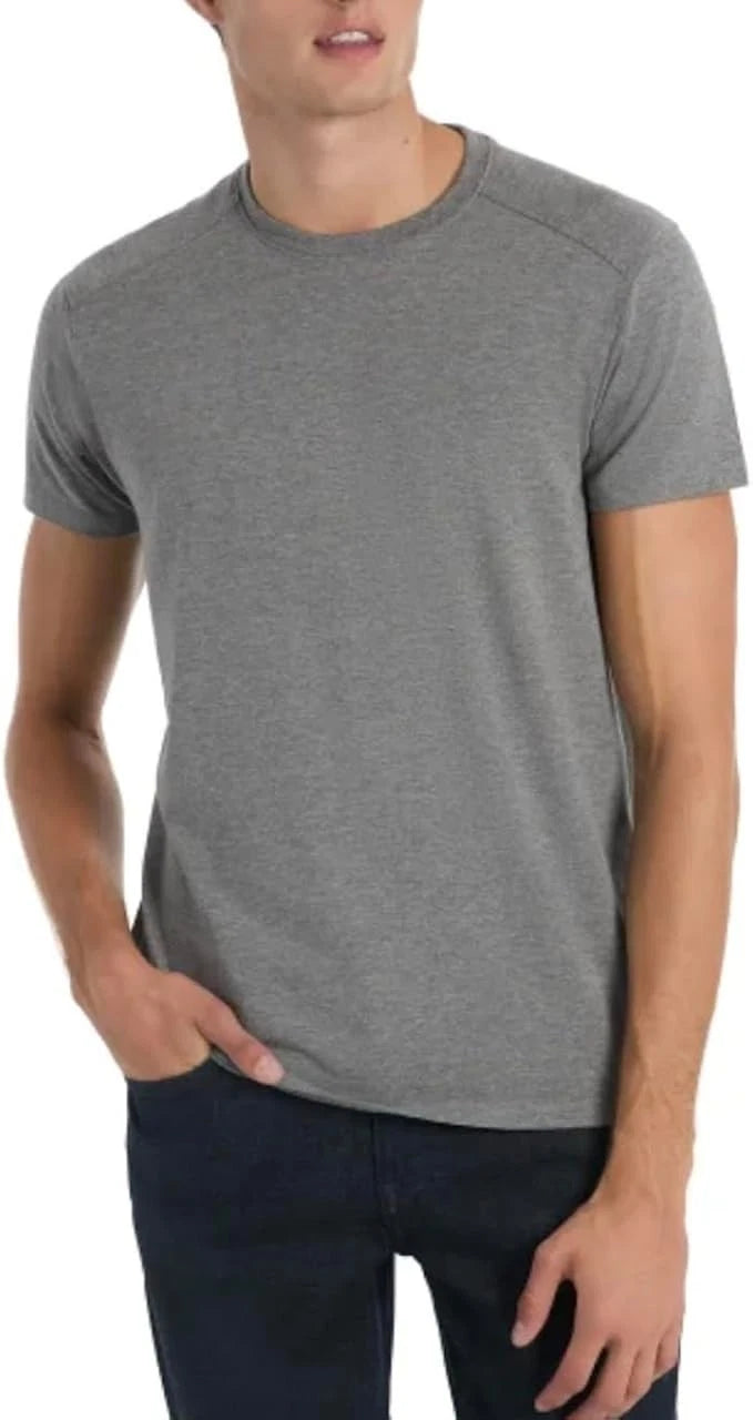 Kenneth Cole New York Men's Short Sleeve Dress T-Shirt, Gray, S