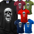 Crazy Skull American Men's Short Sleeves T-Shirt USA Sarcastic Novelty Gift Tee