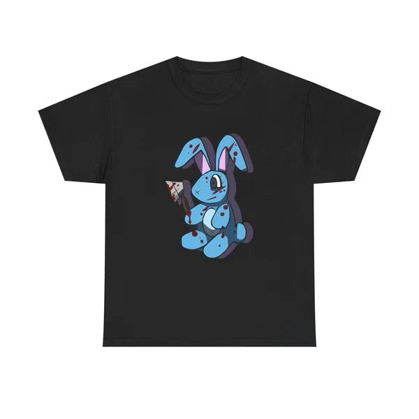 Horror Bunny T-Shirt Designed in Japan Creepy Cute Rabbit Graphic Halloween Gift