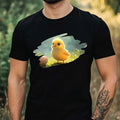 Mens Funny Easter Chick Print Cotton T-Shirt Size XS to 5XL