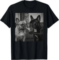 Frenchie Buddies Funny French Bulldog Smoking Cigarette Meme unisex T-Shirt