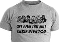 Get A Man Who Will Chase After You Shirt Halloween Shirt Retro Horror Movie Tee