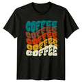 Retro Groovy Coffee Design T-Shirt Retro Coffee Lover Coffee