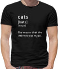 Funny Definition Cats - Mens T-Shirt - Cat Pet Internet Memes funny
