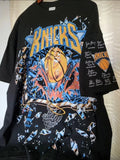 KNICKS SHATTERED BACKBOARD ON A SHAKA HEAVYWEIGHT GARMET SHIRT "MODERN"