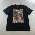 keanu reeves rap tee t shirt mens XL black graphic print boot custom funny pun