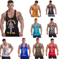Top Stringer Vest Golds Gym Mens Muscle Joe Workout Training Bodybuilding Tank Y