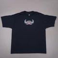 Vintage Y2K Amphibious Outfitters Dive Badge T Shirt Mens 2XL Black Cotton FOTL