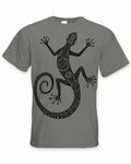 Tribal Lézard Modèle Tatouage Grand Imprimé Homme T-Shirt - Hippie Tattoos