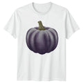 Purple Pumpkin T-Shirt Halloween Autumn Harvest Gift For Him And Her