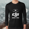 DJI Mini 4 Pro Drone Pilot Owner Logo Long Sleeve T-Shirt Funny Size S to 5XL