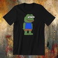 Funny Frog Pepe Internet Meme Men's Unisex Printed Cotton T-shirt Tee Top Trendy
