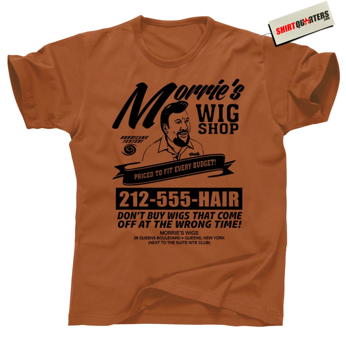 Morrie’s Wig Shop Shirt – Cult Classic 80s Commercial Mob Style T-Shirt