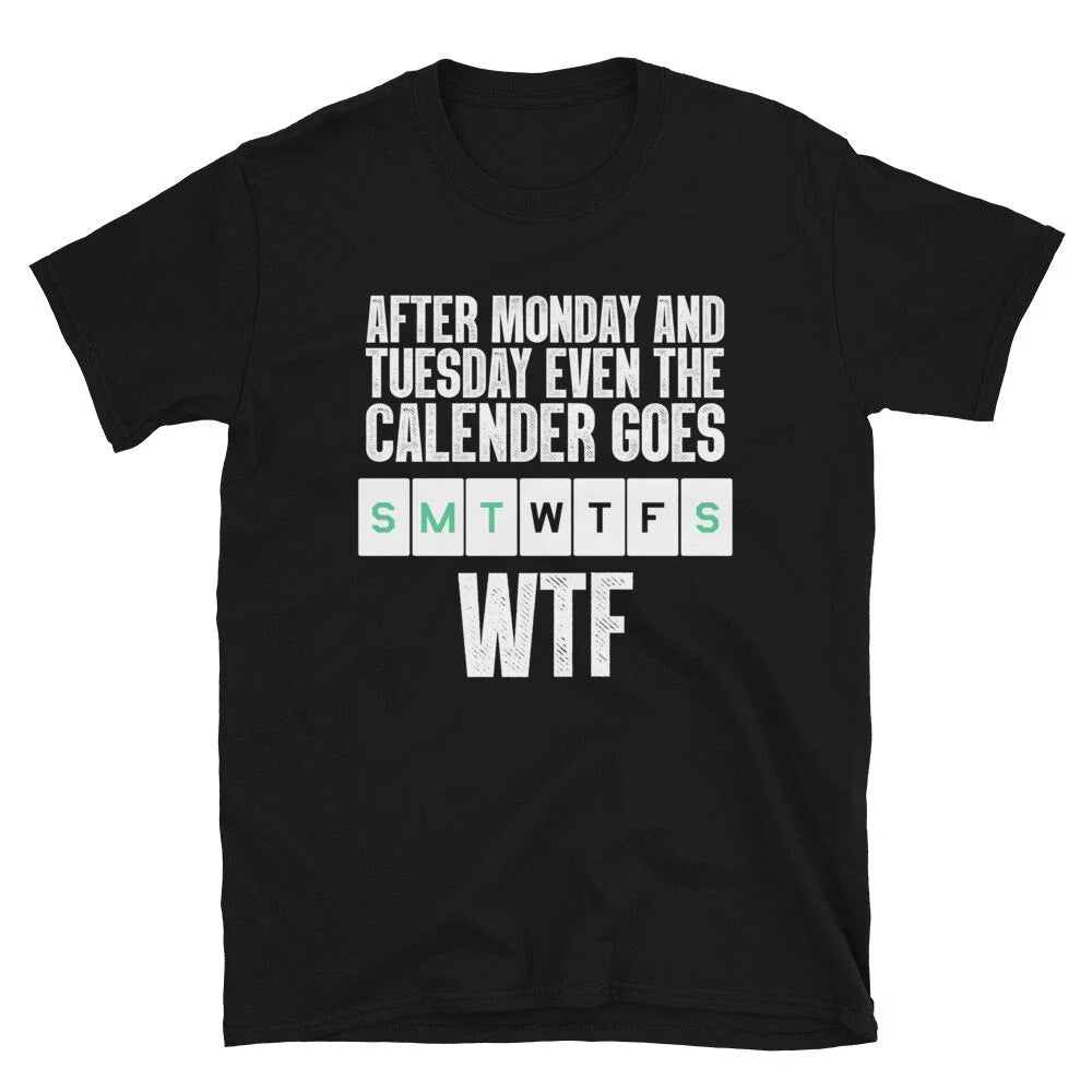 WTF Graphic Novelty Humor T-Shirt
