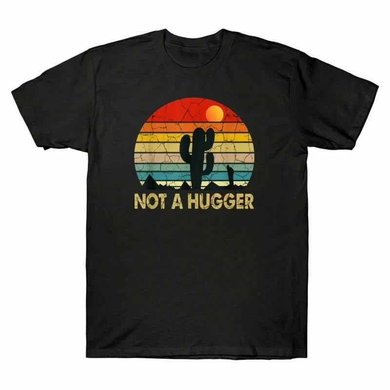 A Shirt Funny Not T-Shirt Men's Cotton Tee Cactus Short Sarcastic Hugger Sleeve