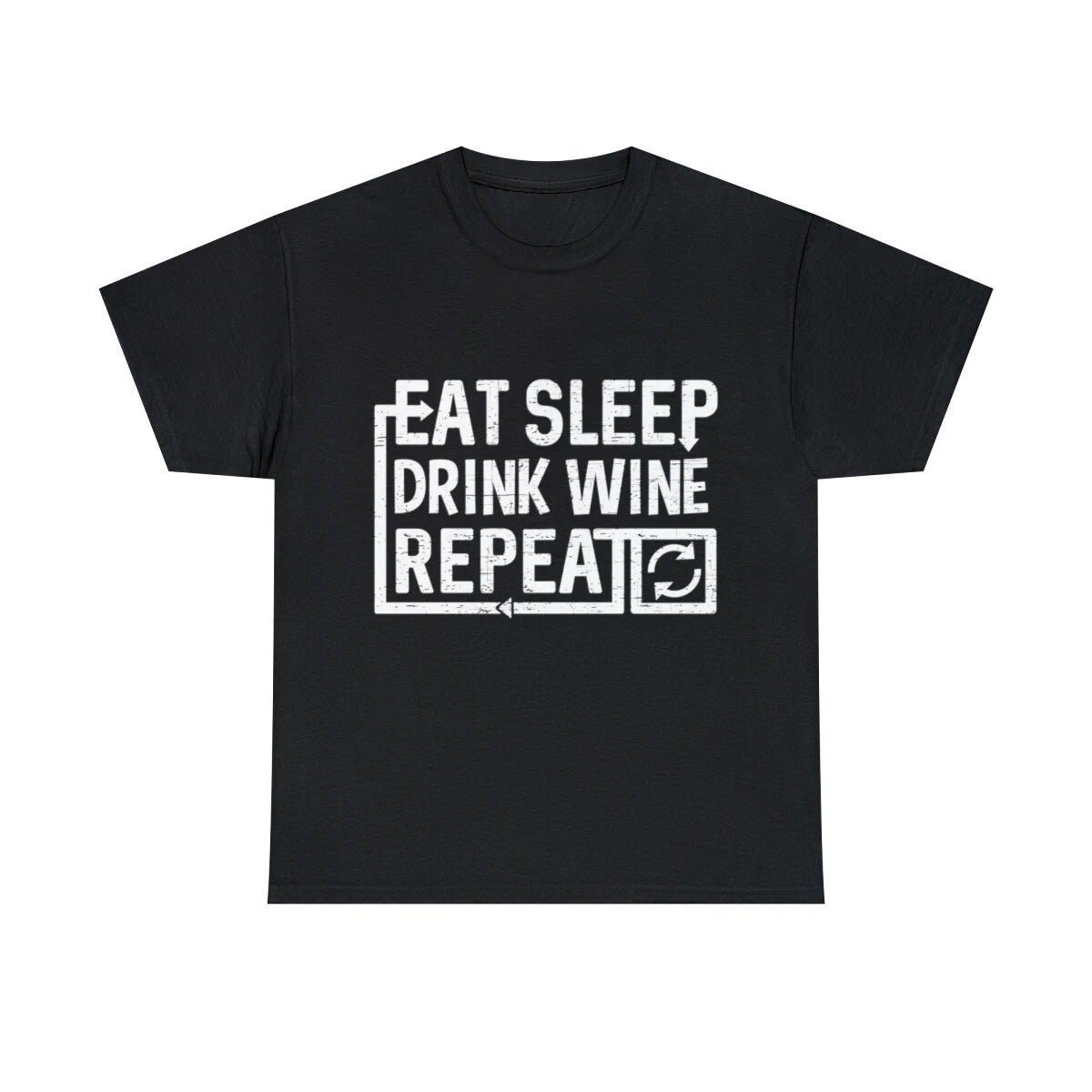 Eat Sleep Drink Wine Graphic Tee Shirt, S-5XL