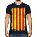 Katalonien Grunge Flagge Herren T-Shirt Catalunya Catalonian Geschenk