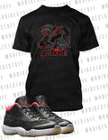 Sneaker 23 Tee Shirt to Match with J11 Bred Shoe Got Bred Tshirt Big Tall Small