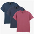Gildan Ultra Cotton T-Shirt 3 Pack | Mens Heather Collection Plain Colours