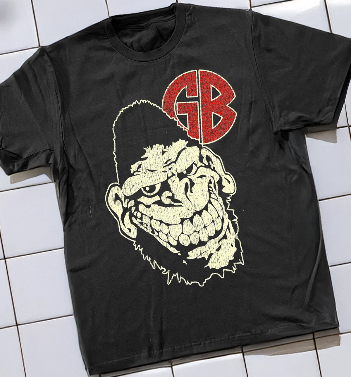 90's Gorilla Biscuits Washed T-Shirt Black L