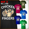 Chicken Middle Finger Funny Graphic Men's T Shirt Sarcastic USA New Gift Tee