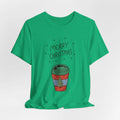 Bella + Canvas Merry Christmas Coffee Shirt Unisex Holiday Latte Tee Gift