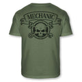 Mechanic Skull Crossbones T-Shirt - Auto Repair Mechanic Soft Blend Tee - A117