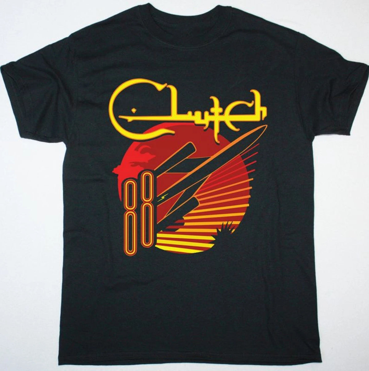 Clutch rock band T-shirt Black short sleeve All Sizes S to 5Xl 2F438
