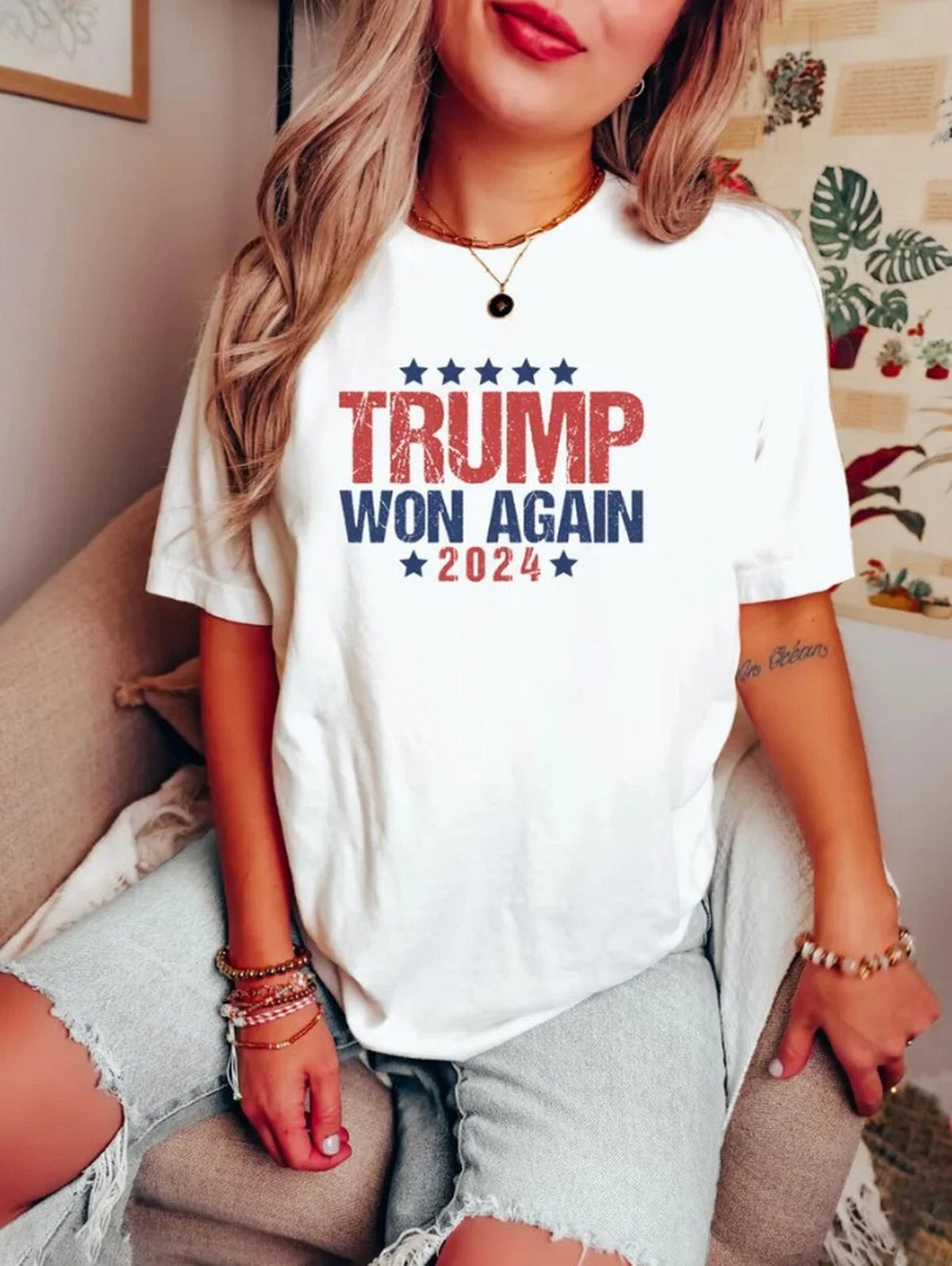 Trump Won Again Shirt, Trump Vance 2024 Shirt, Trump 47th President Sweatshirt