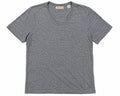 AG Adriano Goldschmied Gray Slub V Neck T Shirt Mens Large Short Sleeve