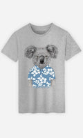 Men's Short Sleeve T-Shirt - Summer - Koala Blue Grey Colour